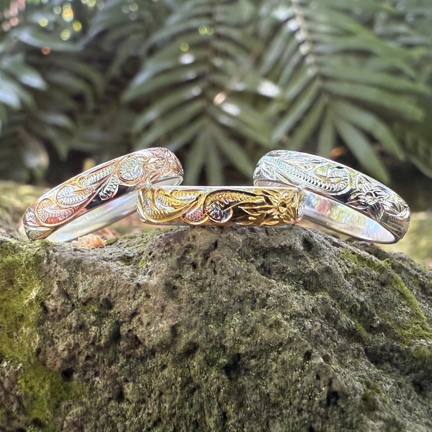 4MM Hawaiian Scroll Ring