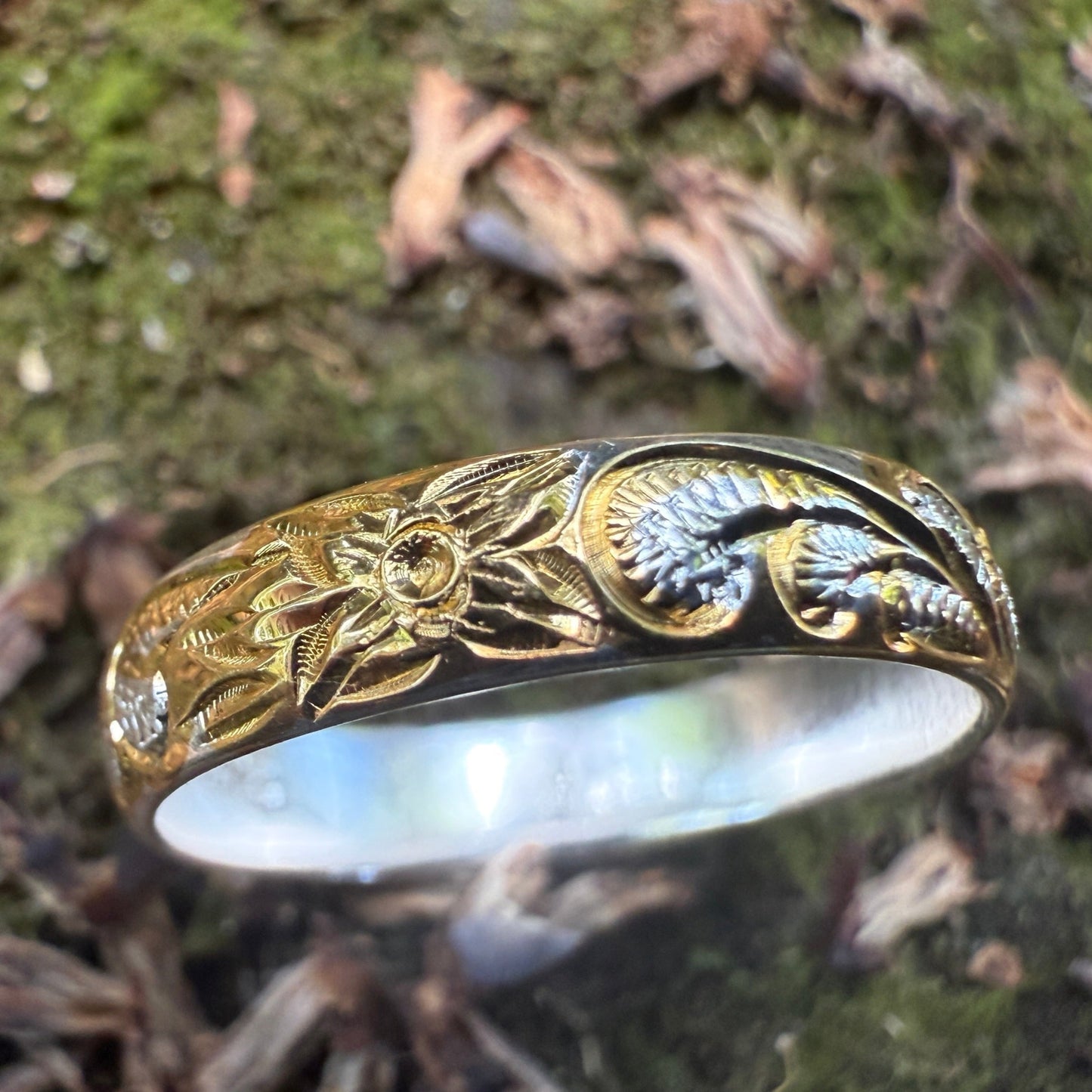4MM Hawaiian Scroll Ring