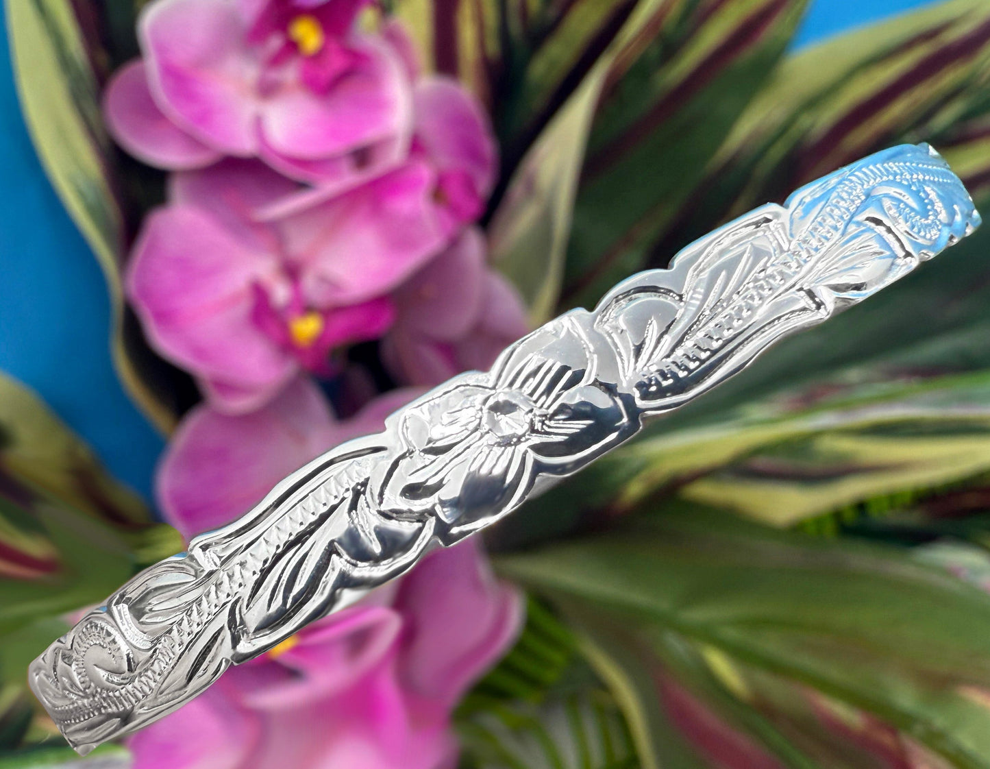 6MM Hawaiian Heritage Scroll Bracelet