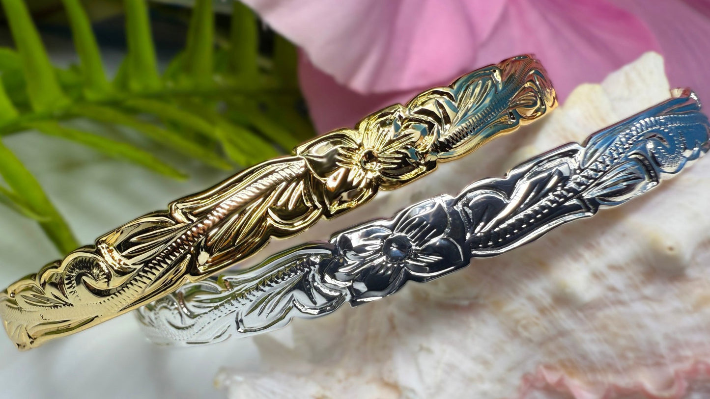 6MM Hawaiian Heritage Scroll Bracelet