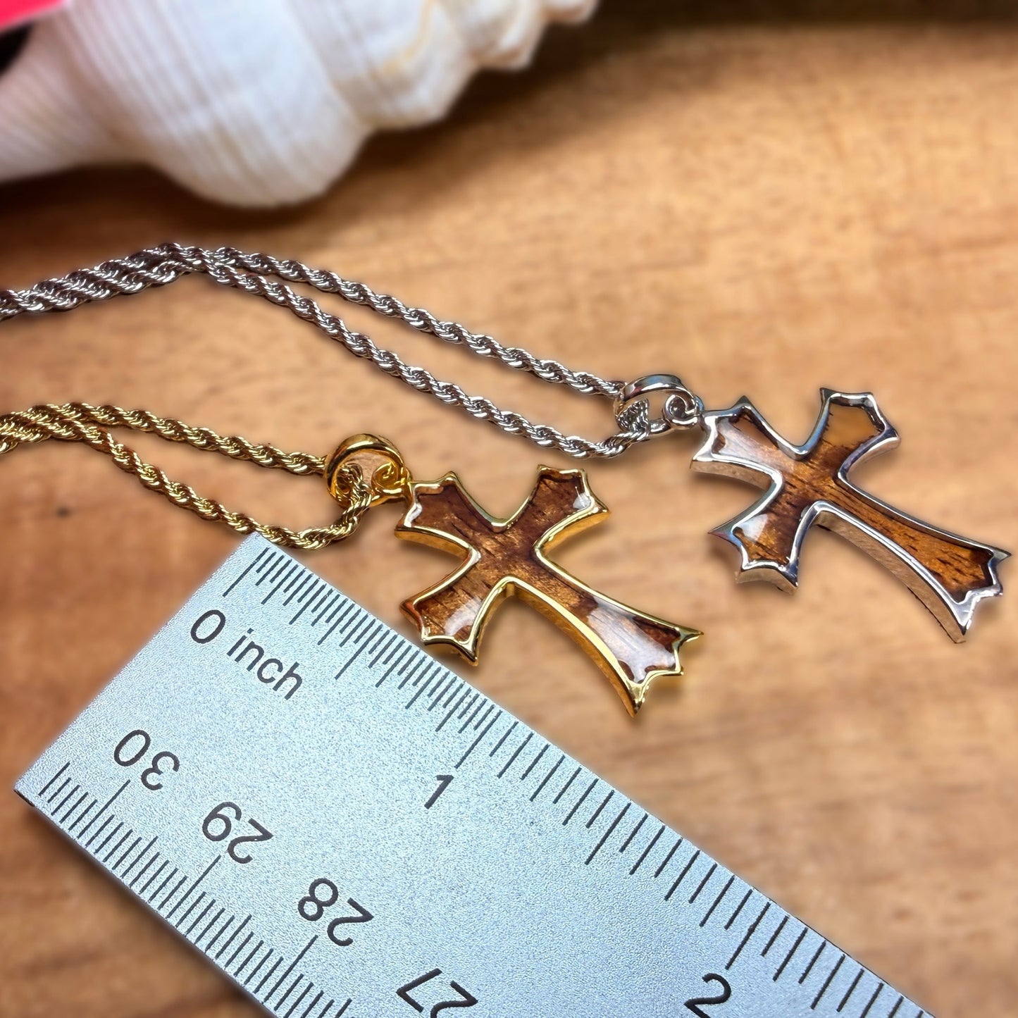 Haumāna Koa Wood Cross