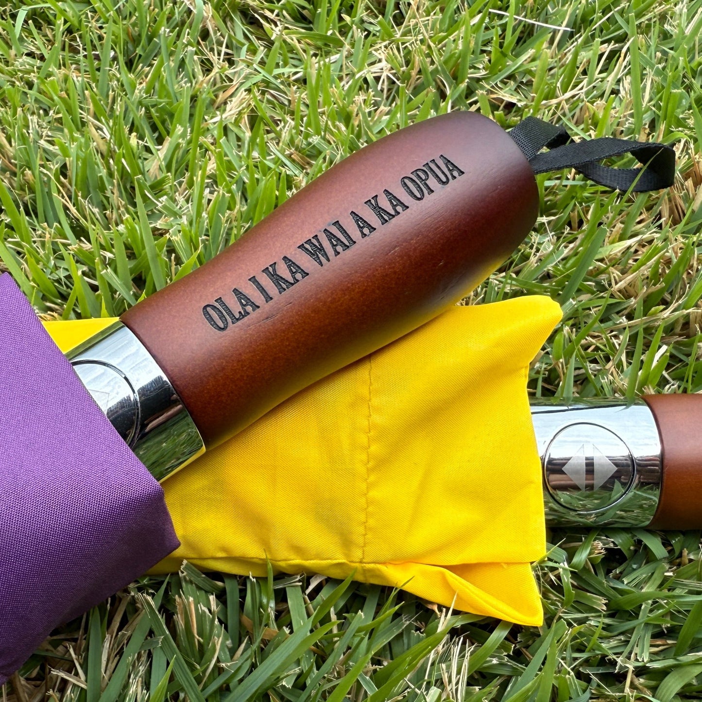 Hawaiian Quilt Print Foldable Umbrella