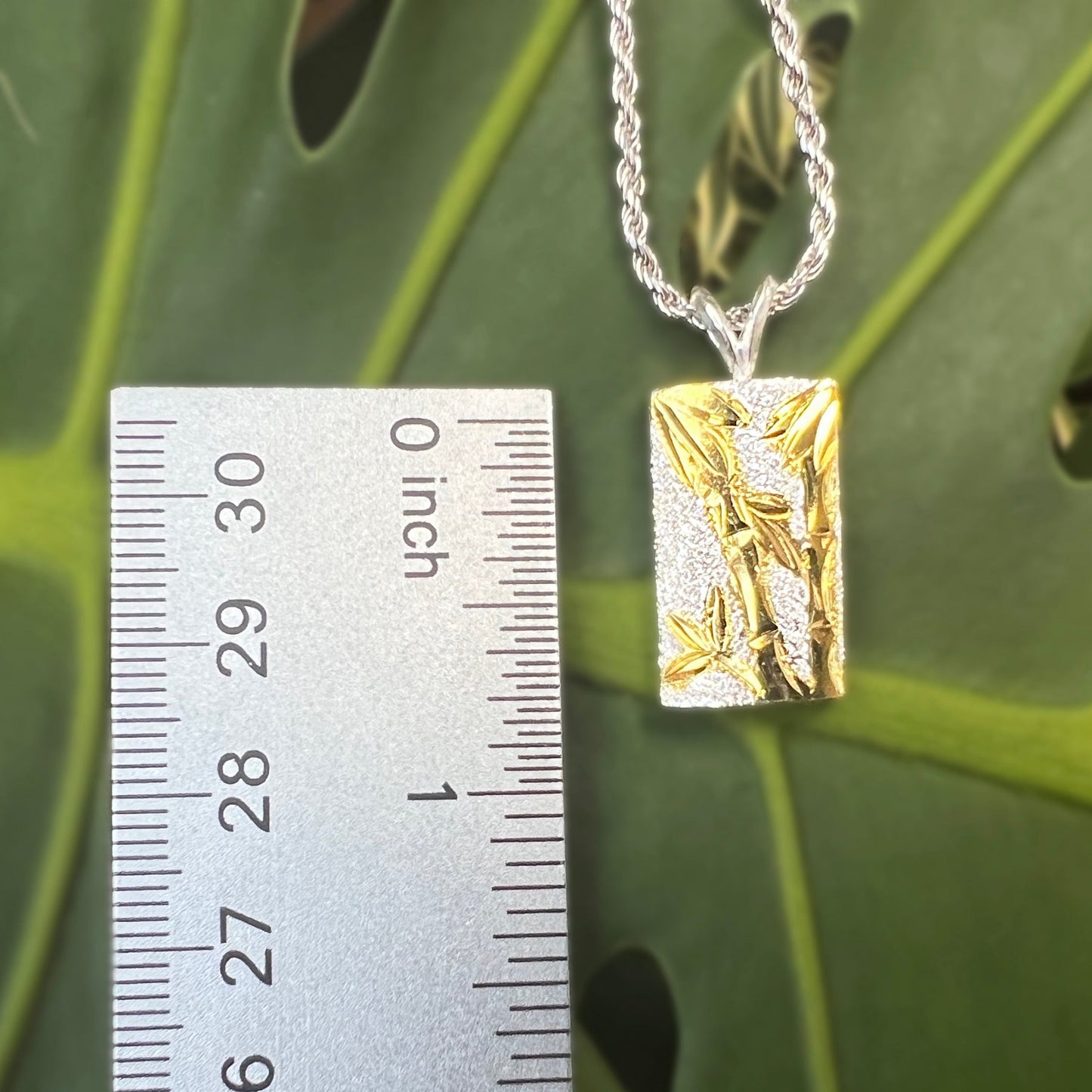 Bamboo Two Tone Pendant