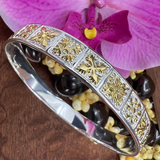 10MM QUILT Hawaiian Bangle