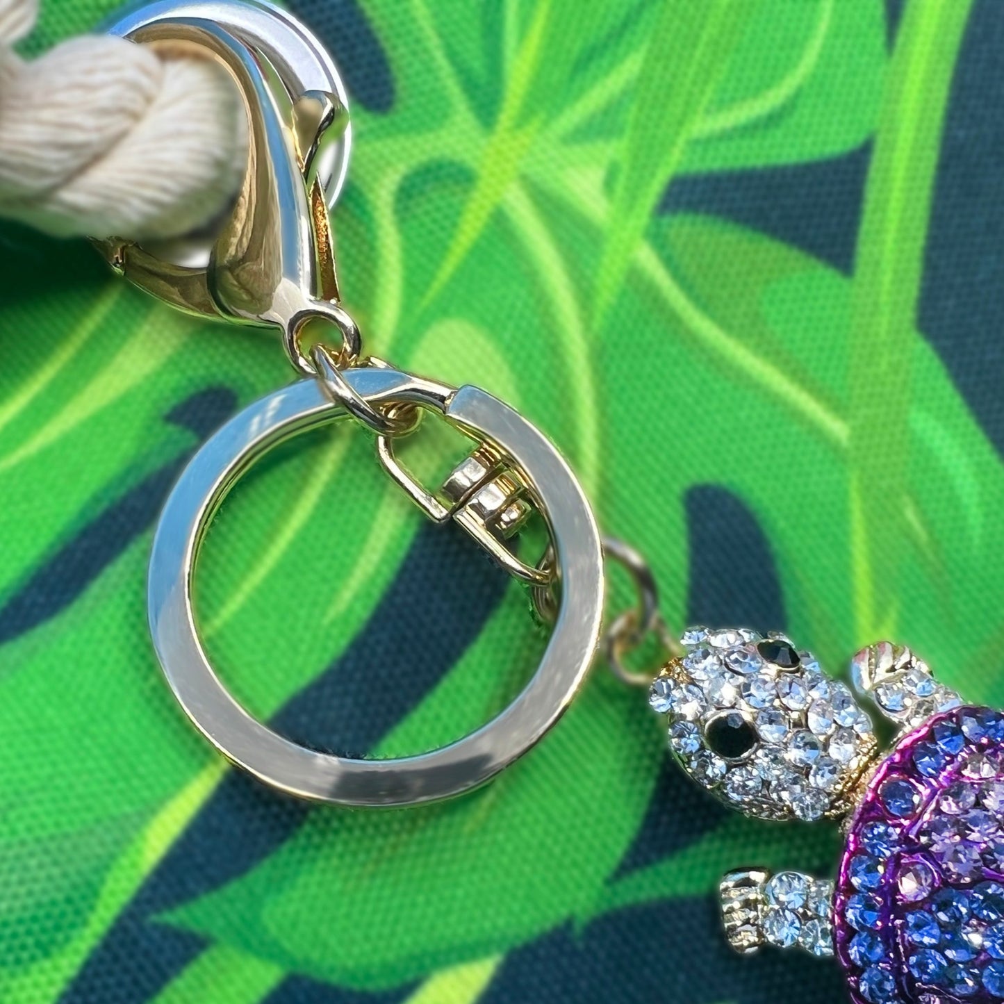 Rhinestone Honu Set of 3 Keychains