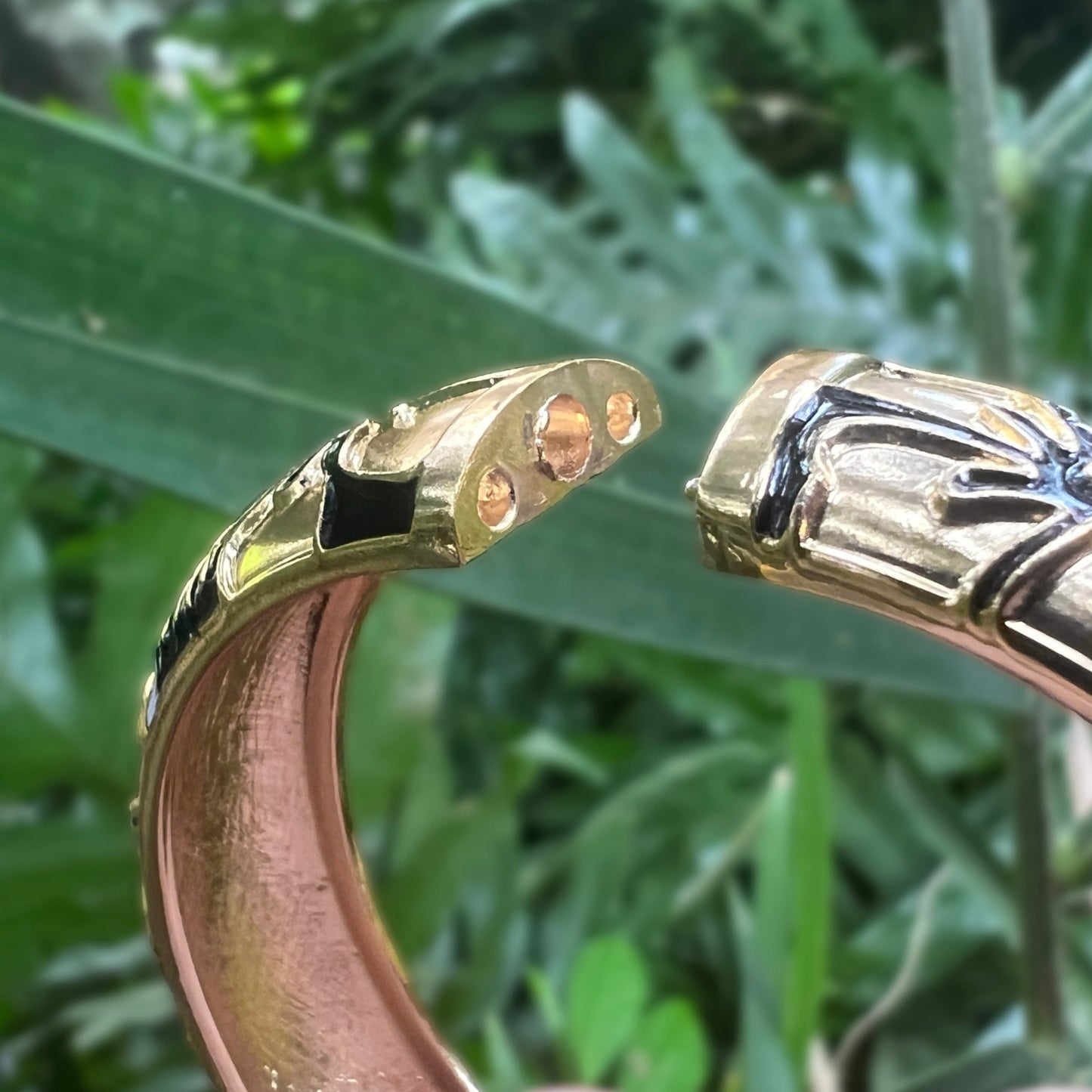 Tropical Colors Puanani Hibiscus Flower Bangle Set of 2