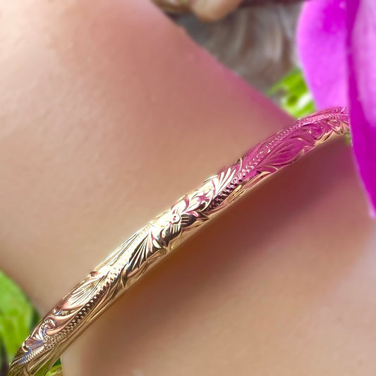 Nahuku Hawaiian Scroll Cuff Bracelet