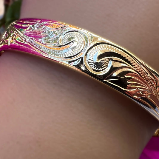 Adjustable Hawaiian Scroll Bangle