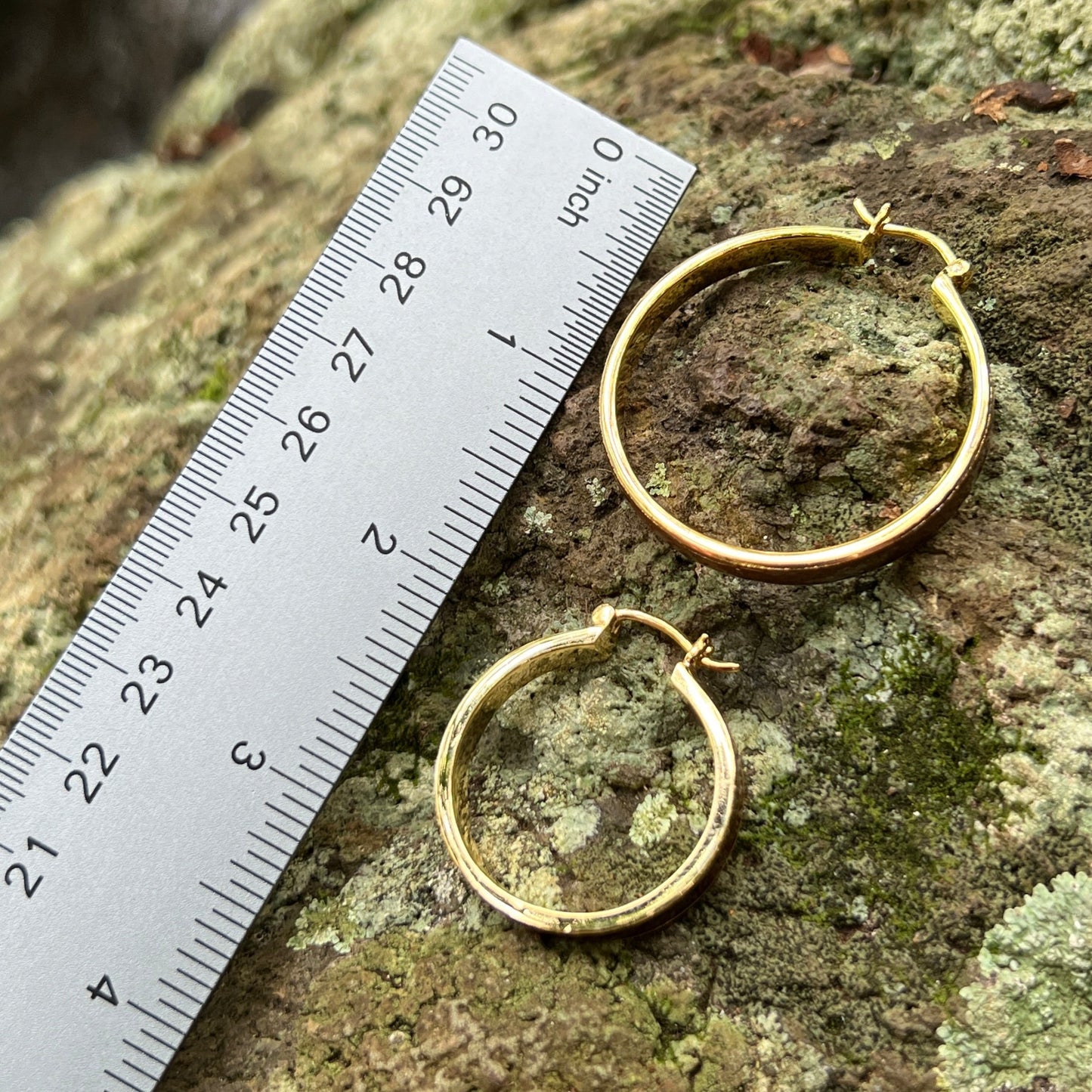 Koa Wood Hoop Earrings