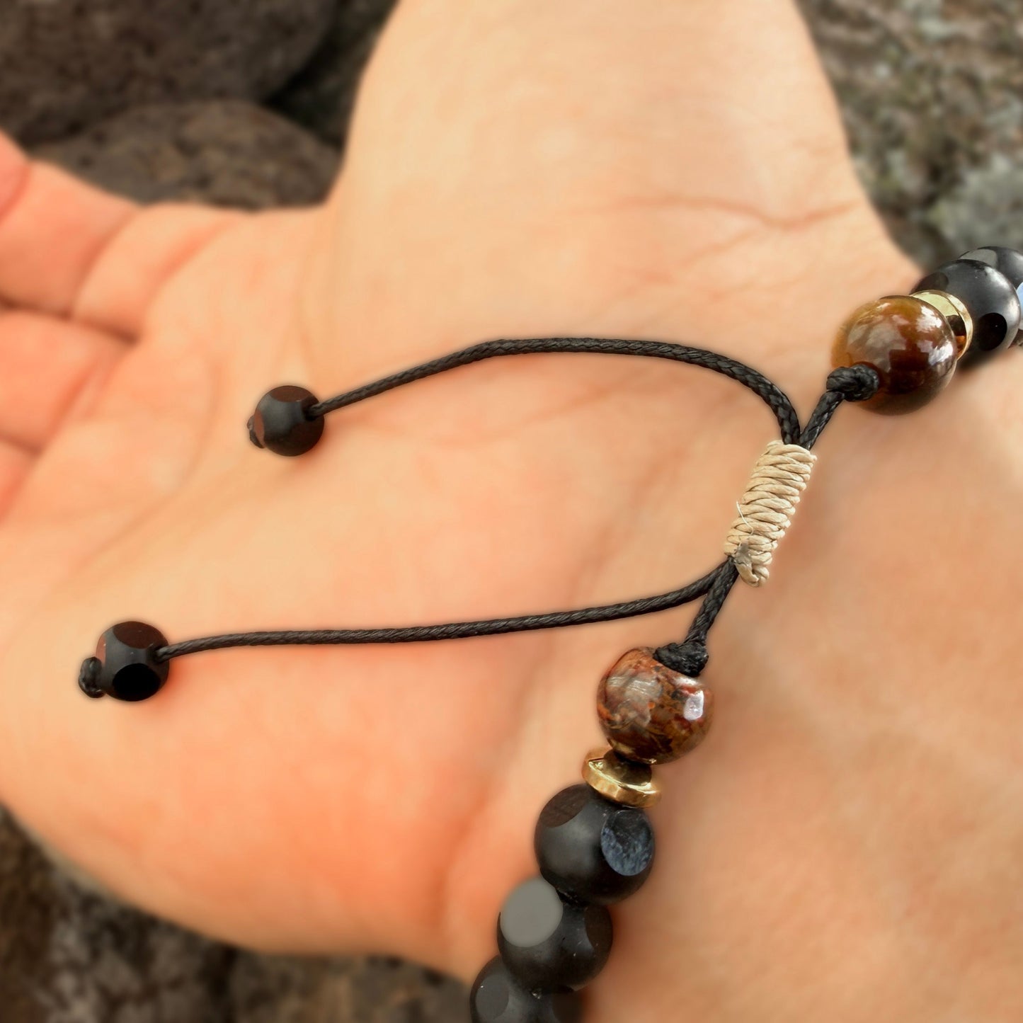 Pohaku Ola Lava Stone Bead Bracelets