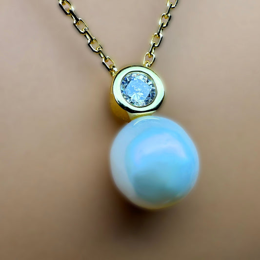 Mahina Pearl CZ Pendant