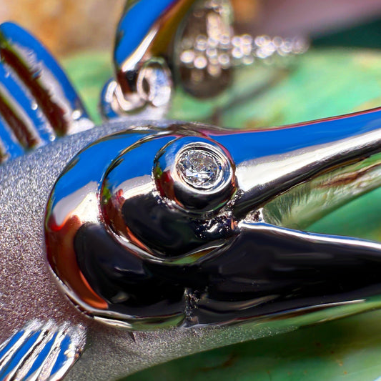 Aʻu Marlin CZ Pendant