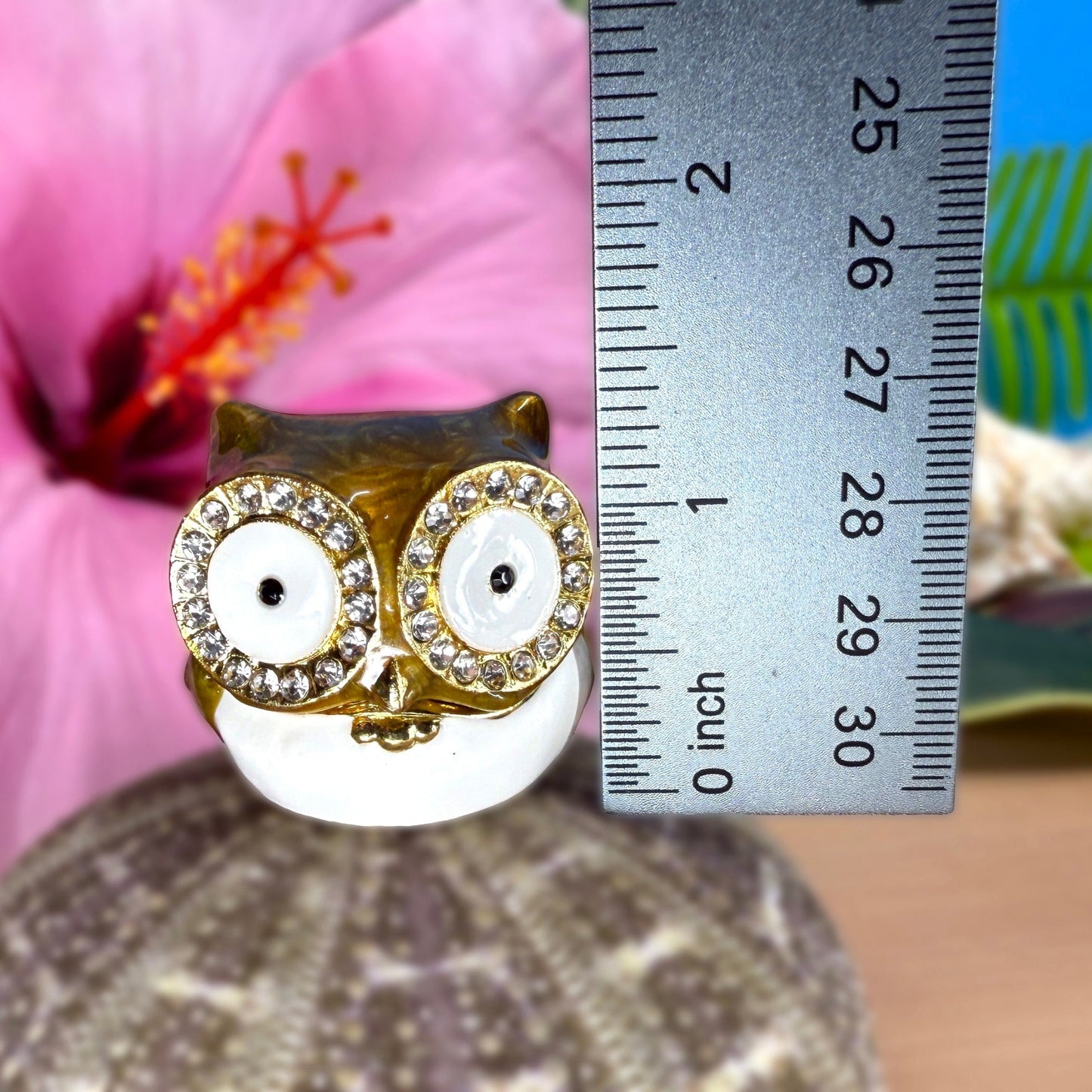 14K Gold Pueo Owl CZ Earrings w/Keepsake