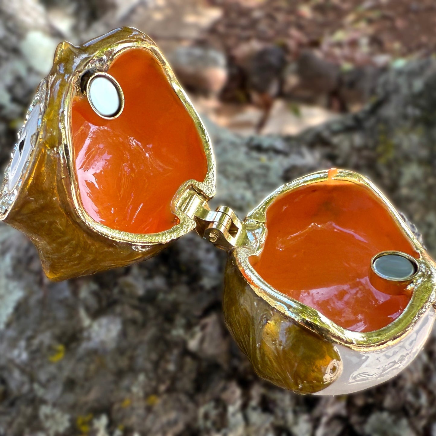 14K Gold Pueo Owl CZ Earrings w/Keepsake