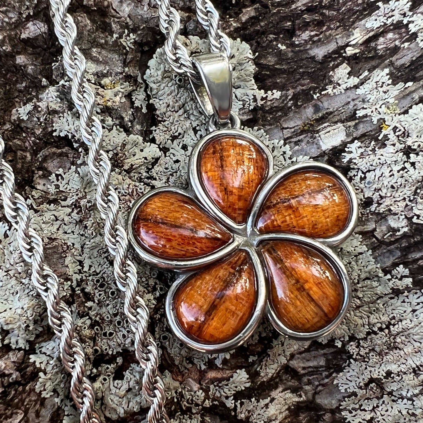Lā'au Plumeria Flower Stainless Steel Jewelry