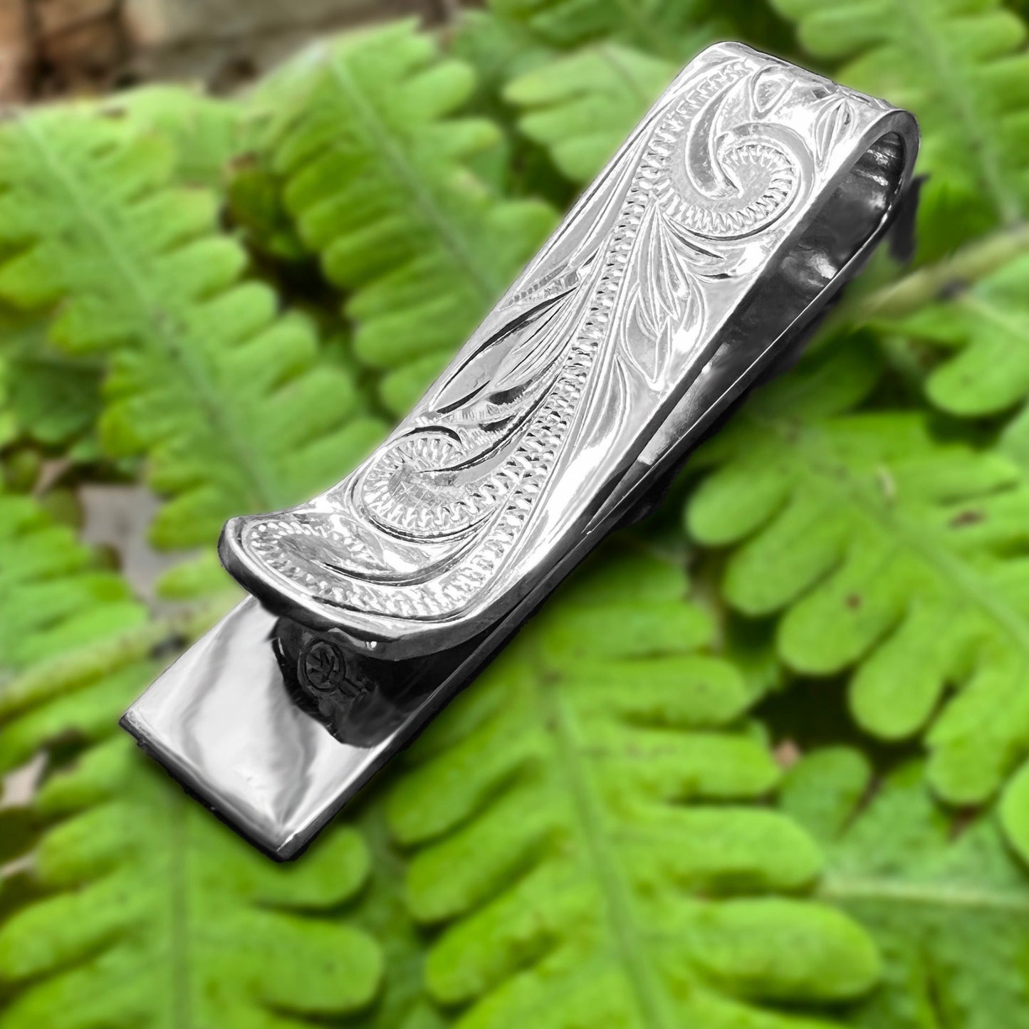 Slimline Hawaiian Scroll Money Clip
