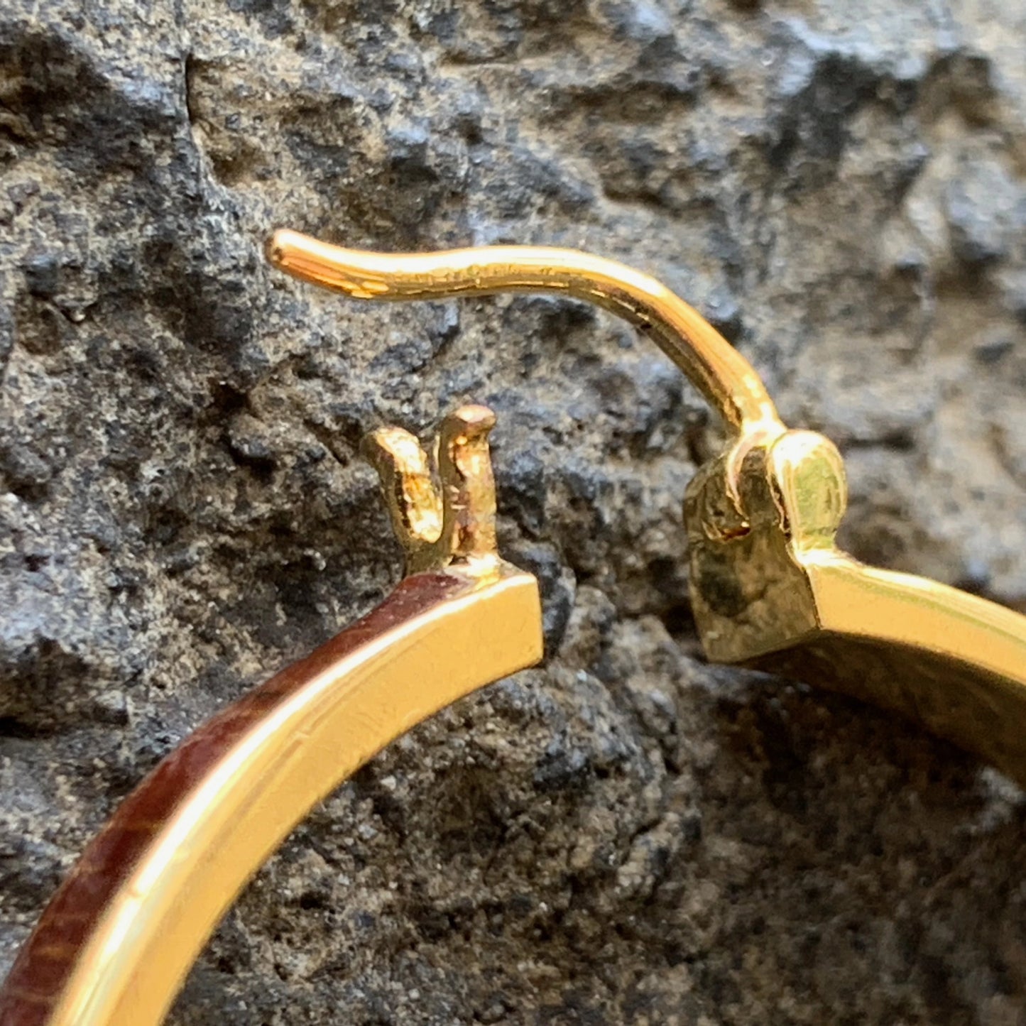 Koa Wood Hoop Earrings