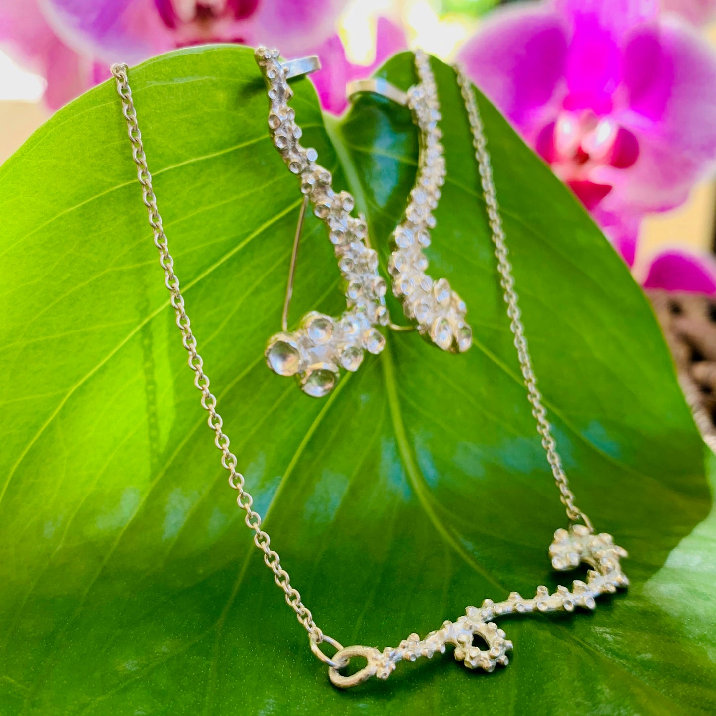 Octopus Tentacle Jewelry in Sterling Silver