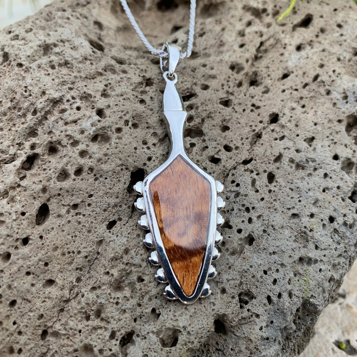 Koa Warrior Pendant