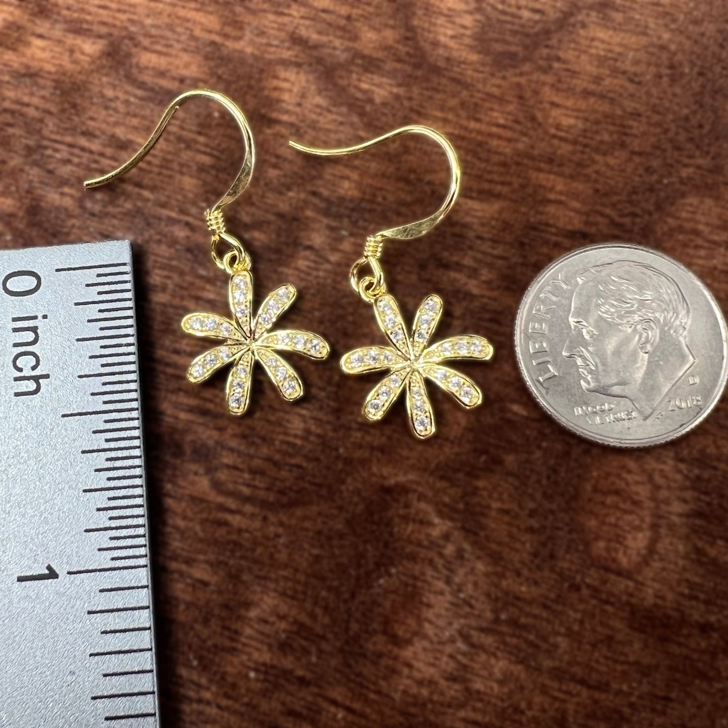 Tiare Flower Pave CZ Jewelry