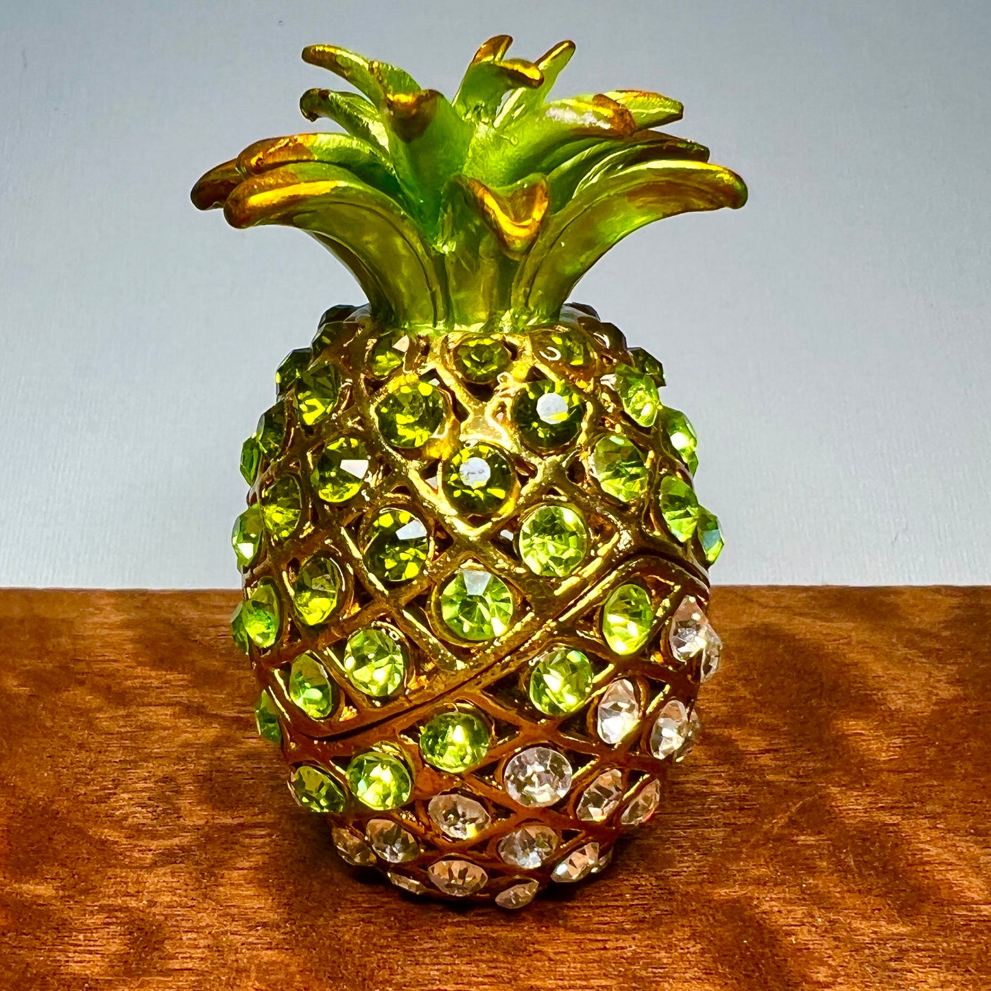 Rhinestone Pineapple Hidden Keepsake Holder