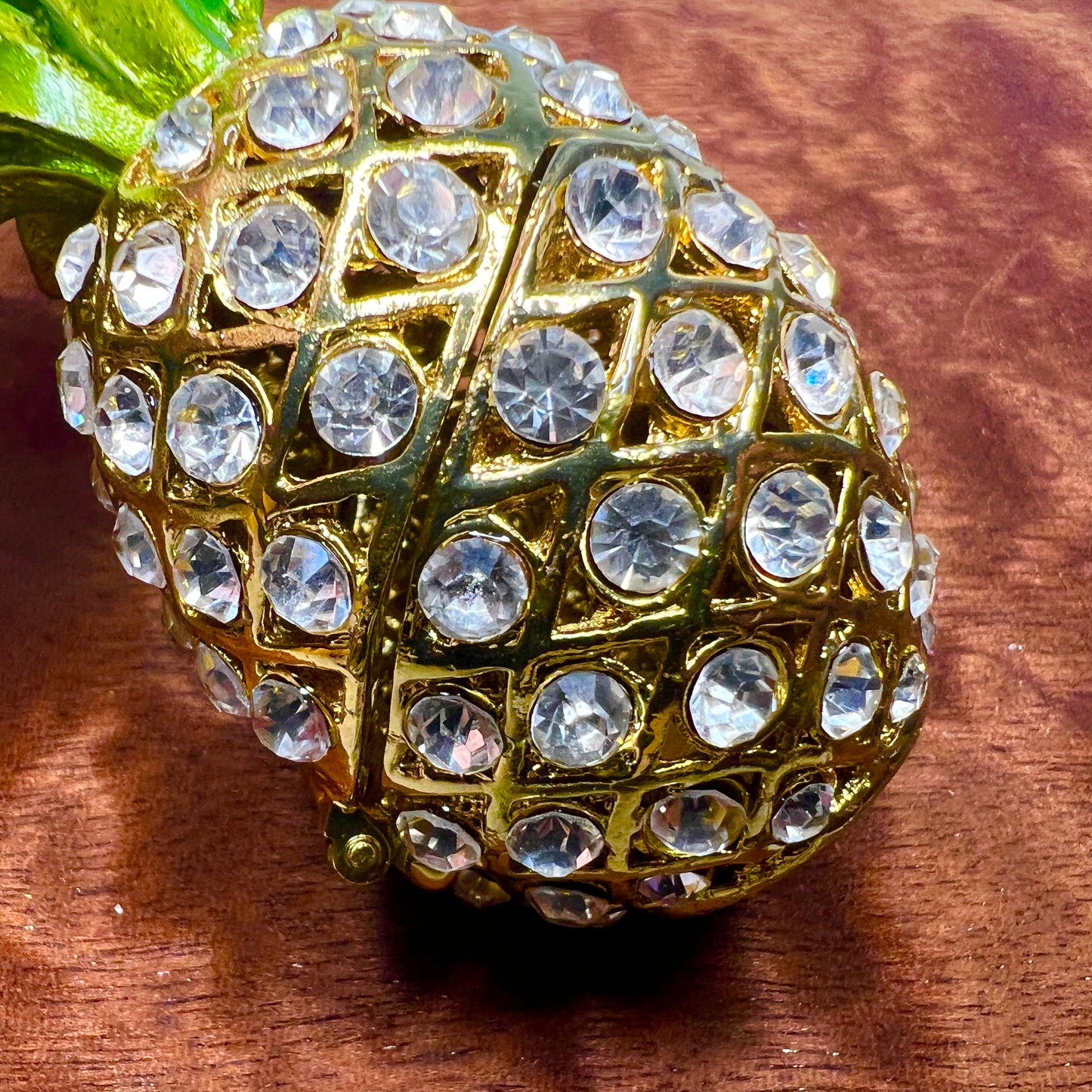 Crystal Pineapple Hidden Keepsake Holder