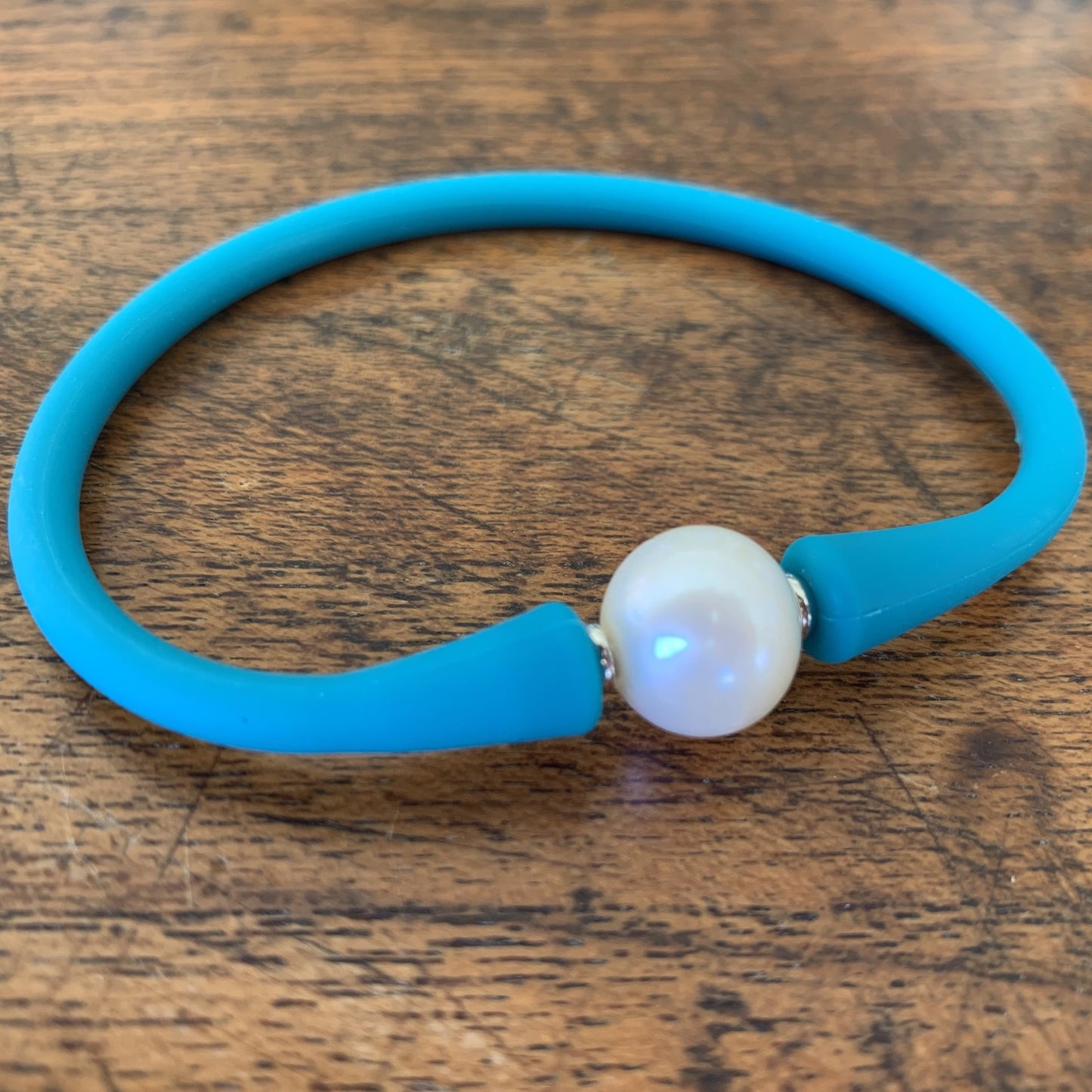 Silicone Pearl Flex Bracelets