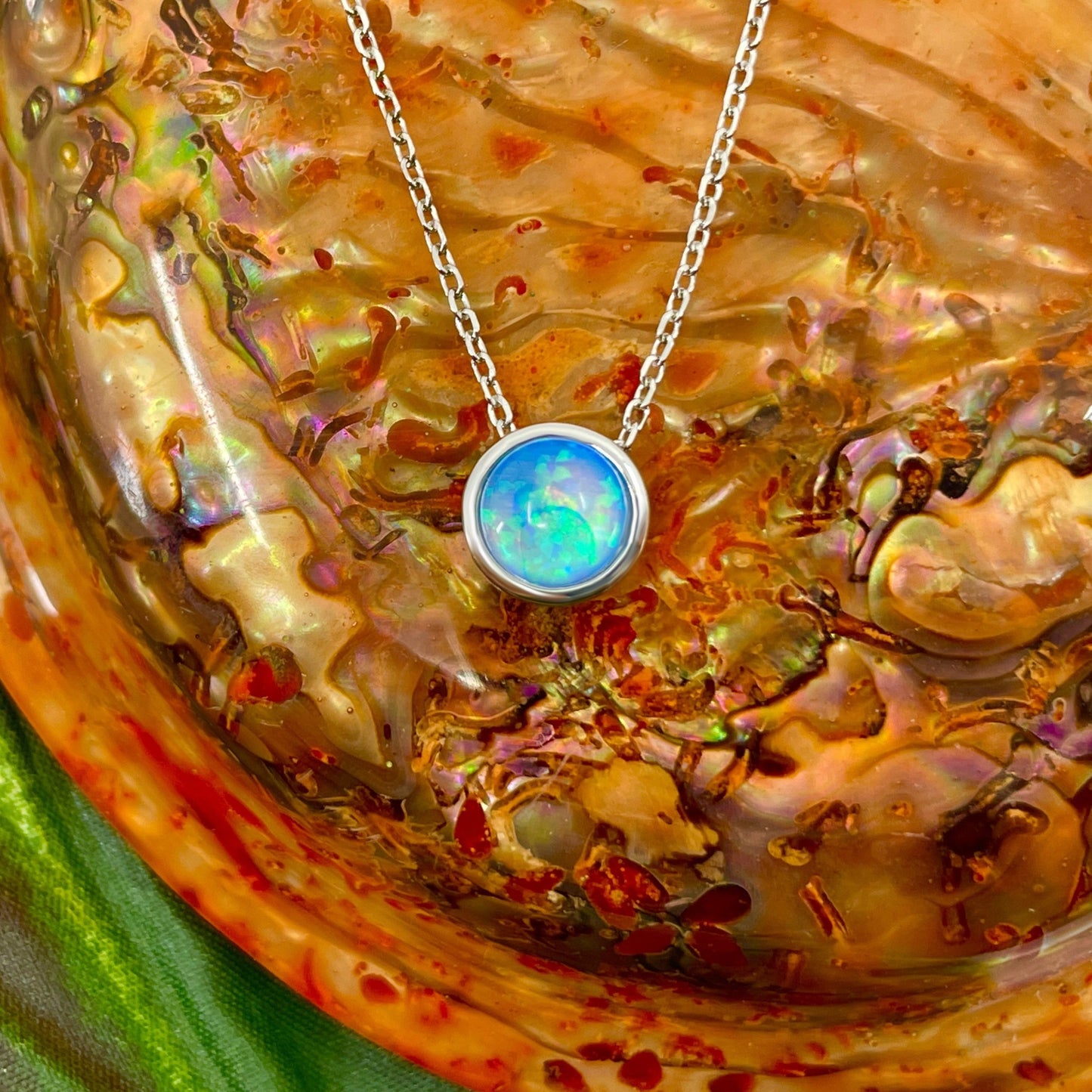 Pōʻai Opalite Floating Pendant