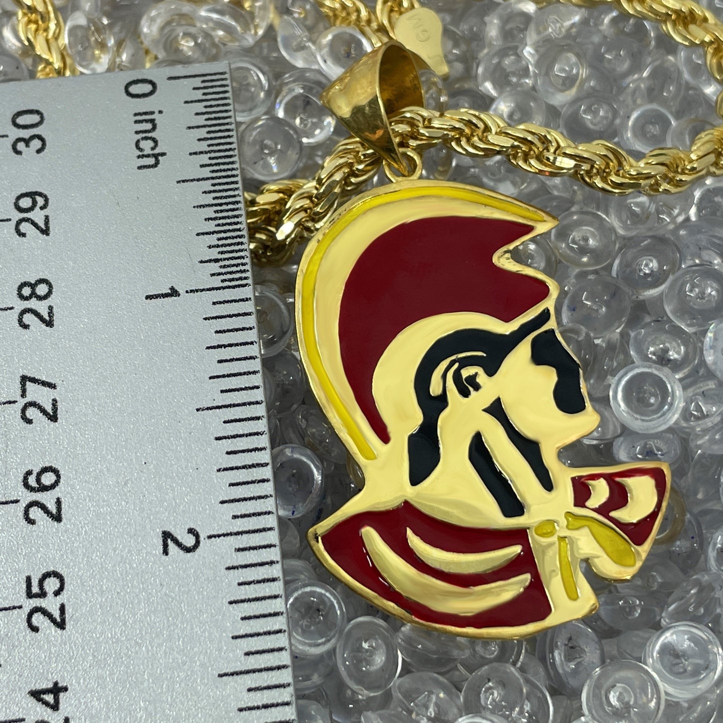 50mm King Kamehameha Pendant measurement