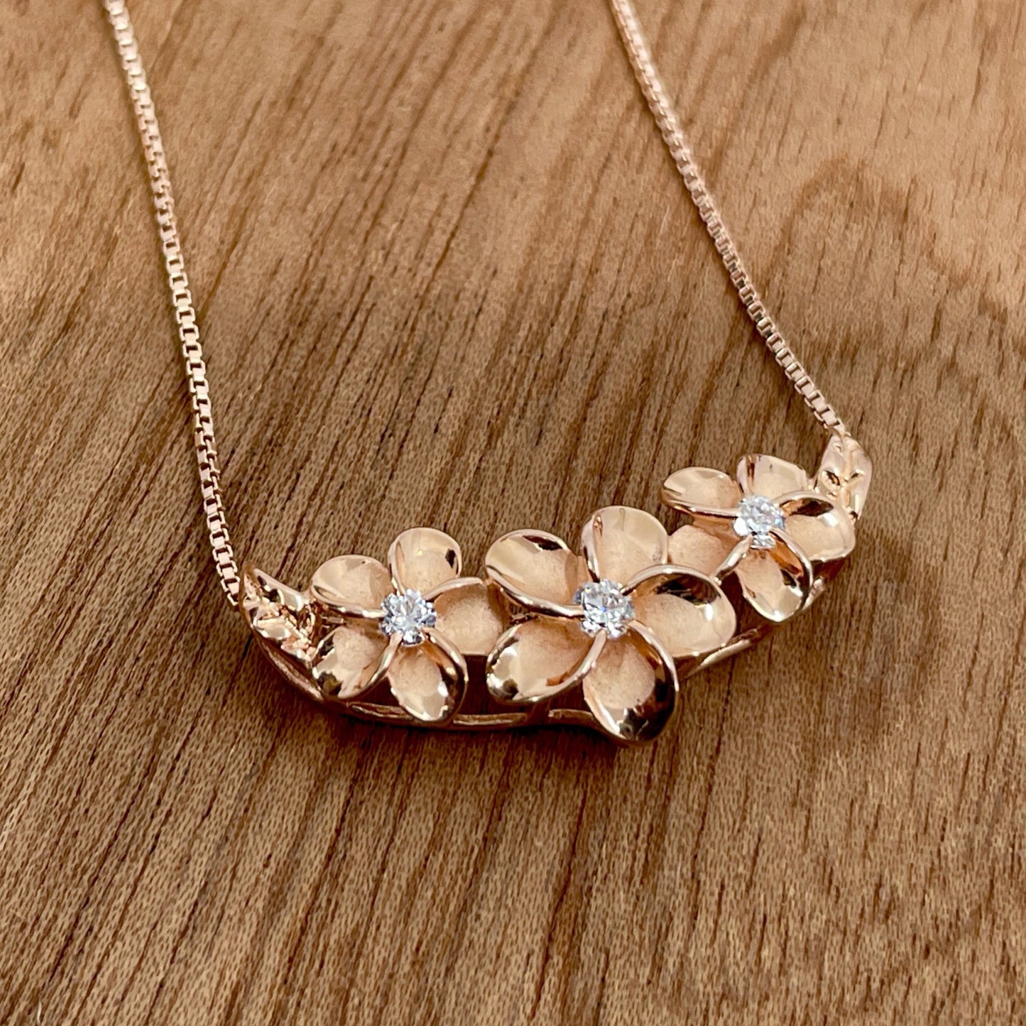 Plumeria Flowers Slider Bar Pendant