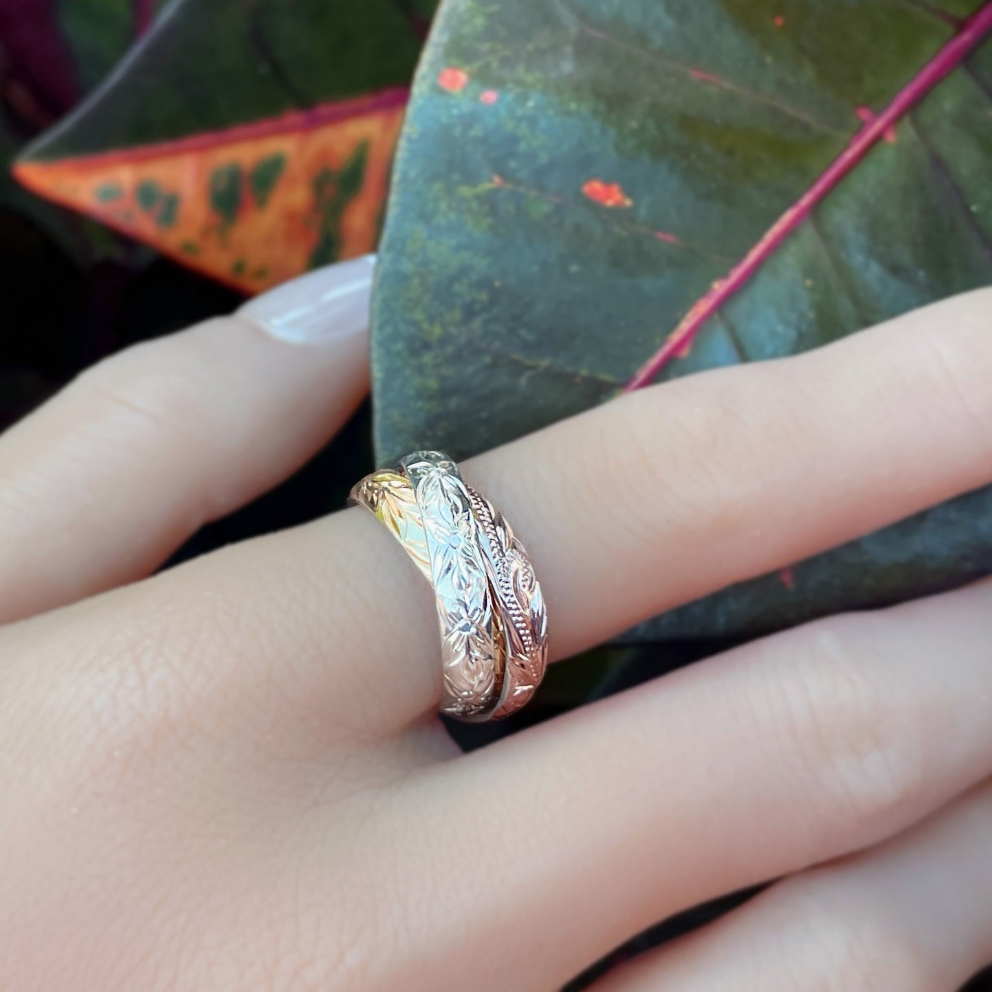 Ekolu Tri-Color Ring