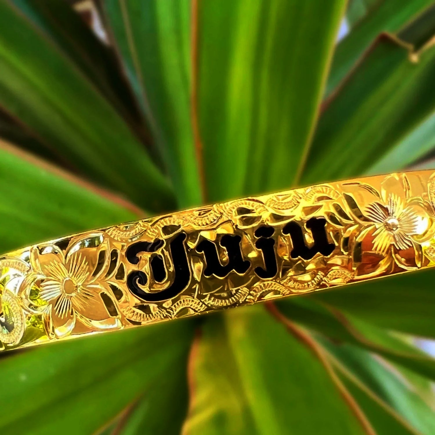 Custom Hawaiian Heirloom Scroll Bracelet