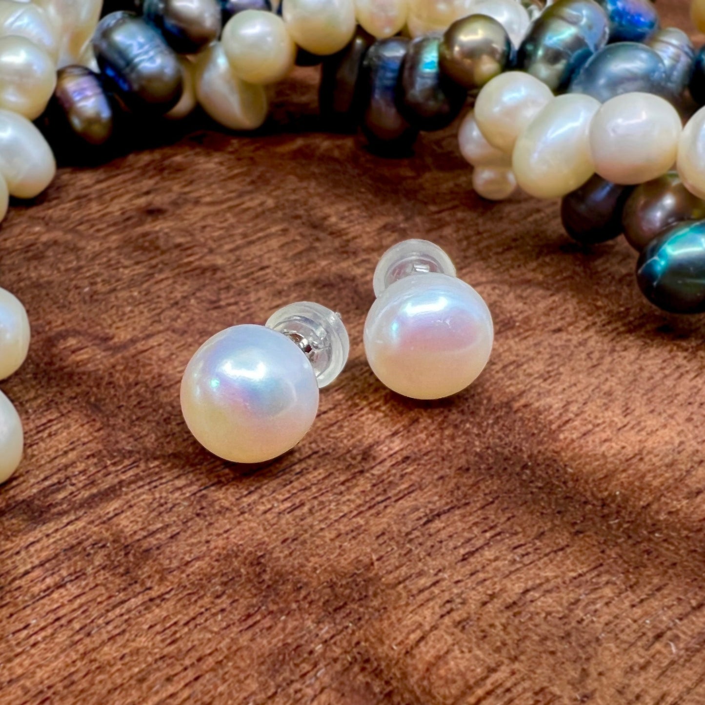 Keshi Freshwater Pearl Lei Necklace