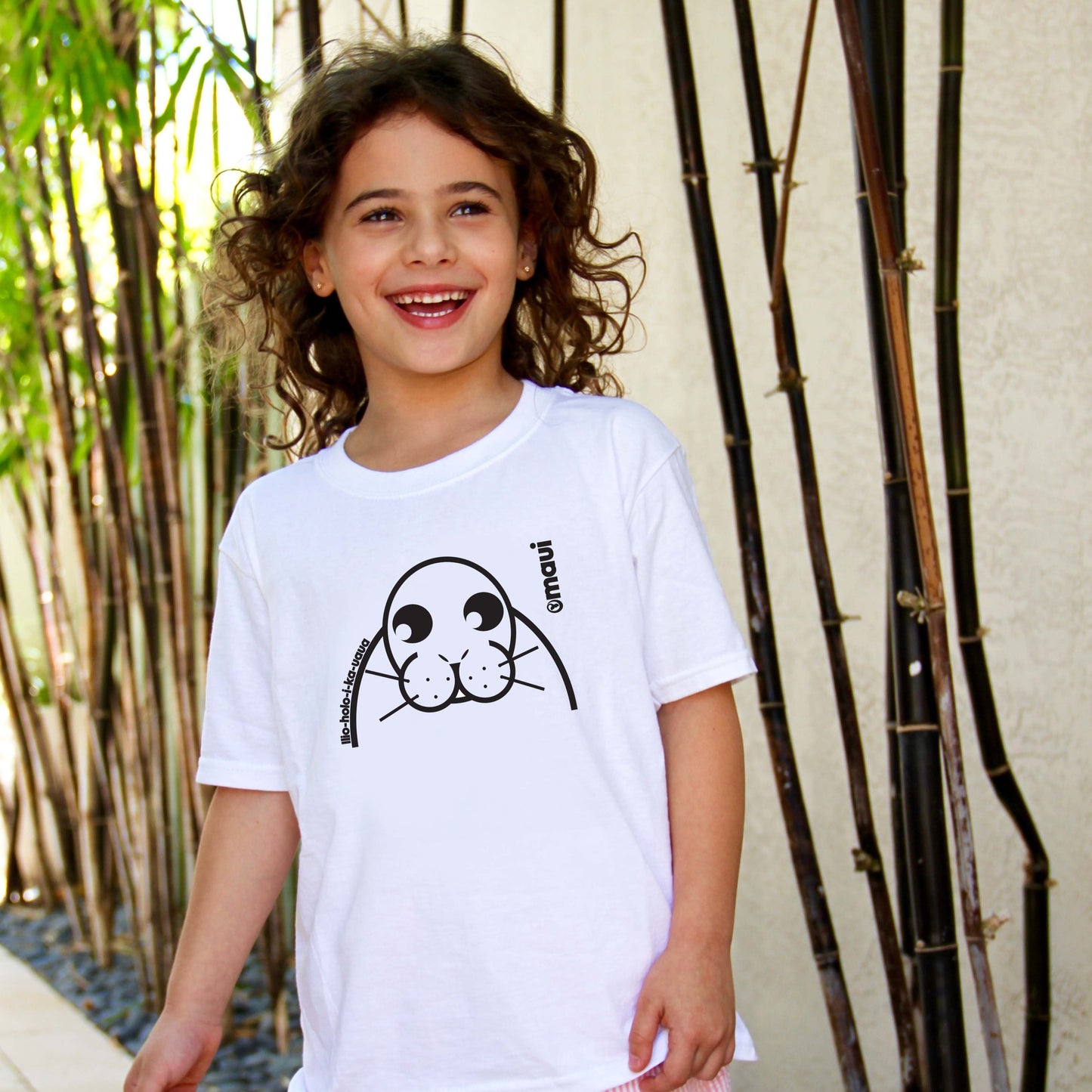 Monk Seal B&W Kids Tee