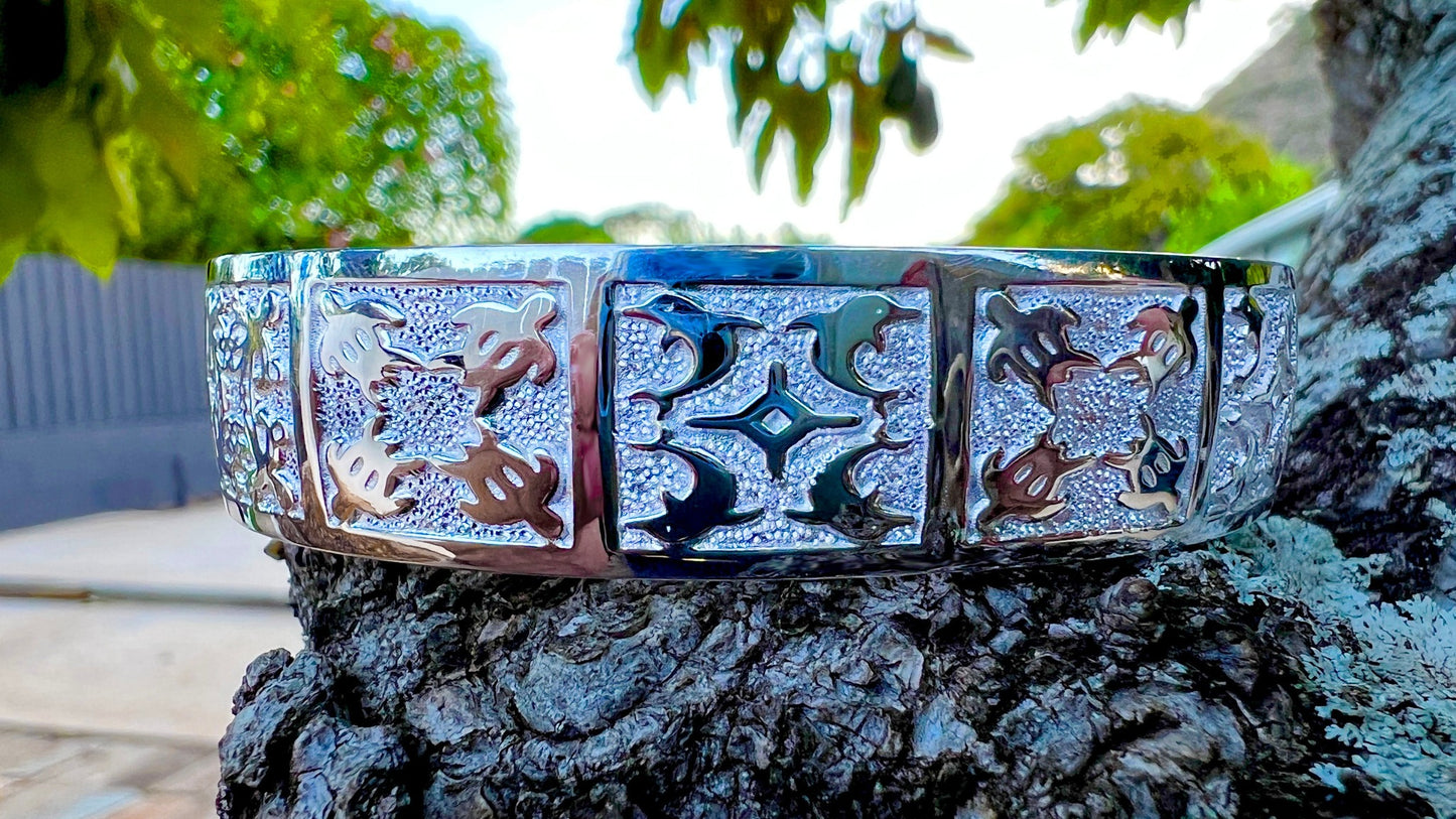 Hawaiian Quilt Bangle