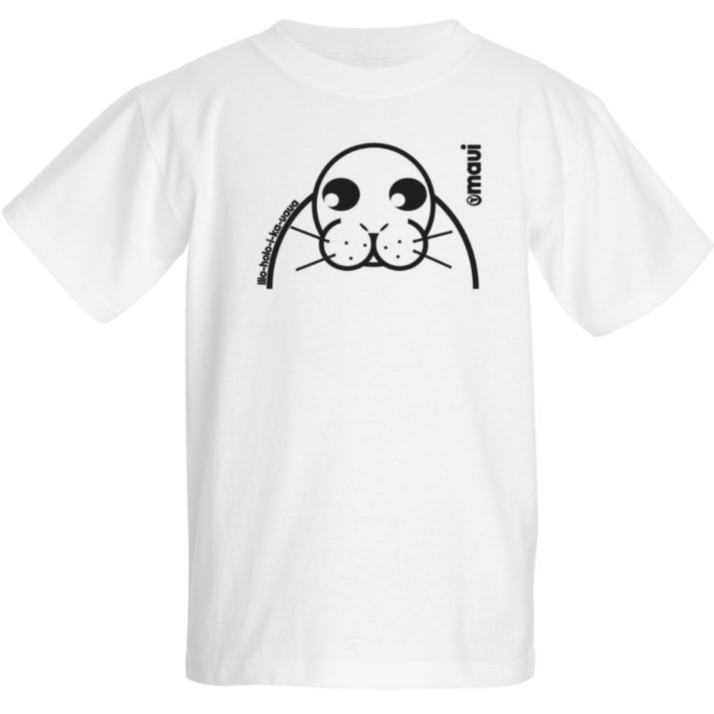 Monk Seal Kids B&W Tee