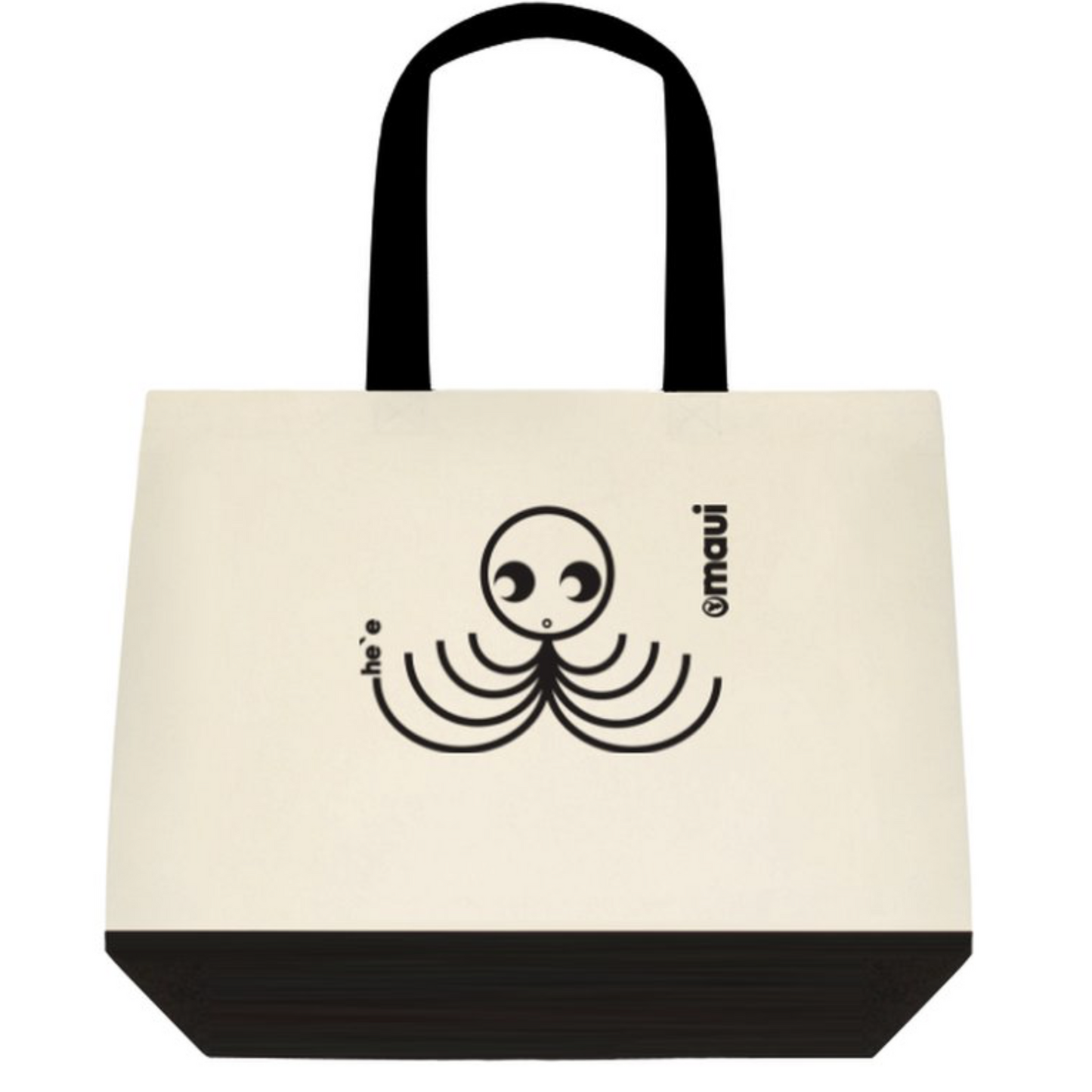 Octopus B&W Graphic Sea Animal Tote