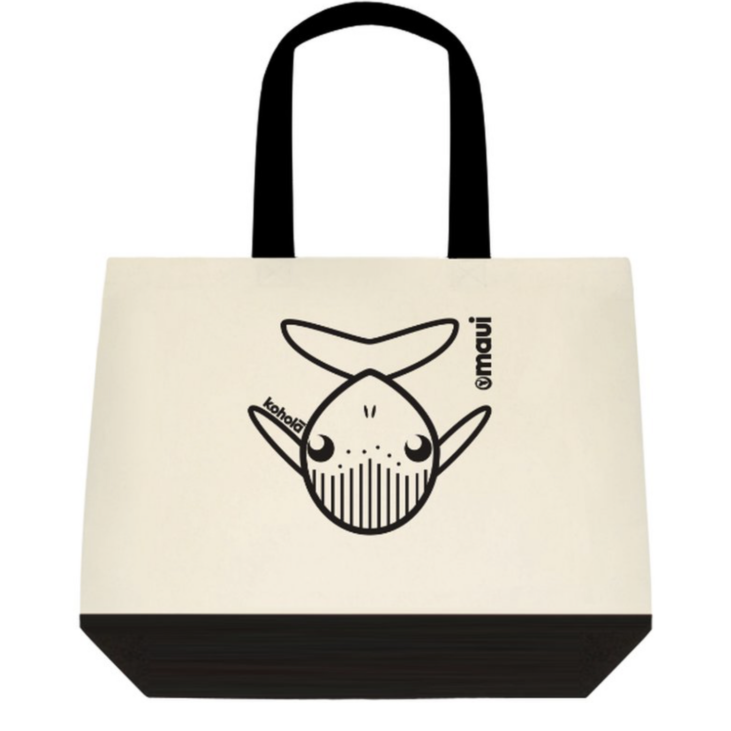 Whale B&W Graphic Sea Animal Tote