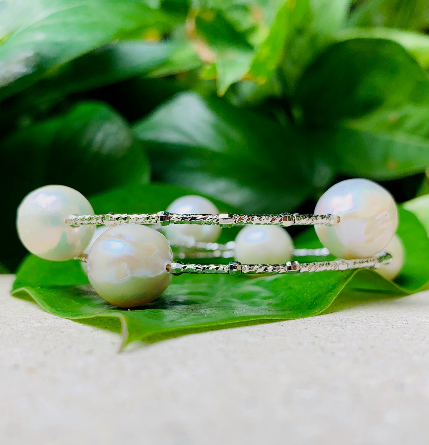 Memory Wire Pearl Wrap
