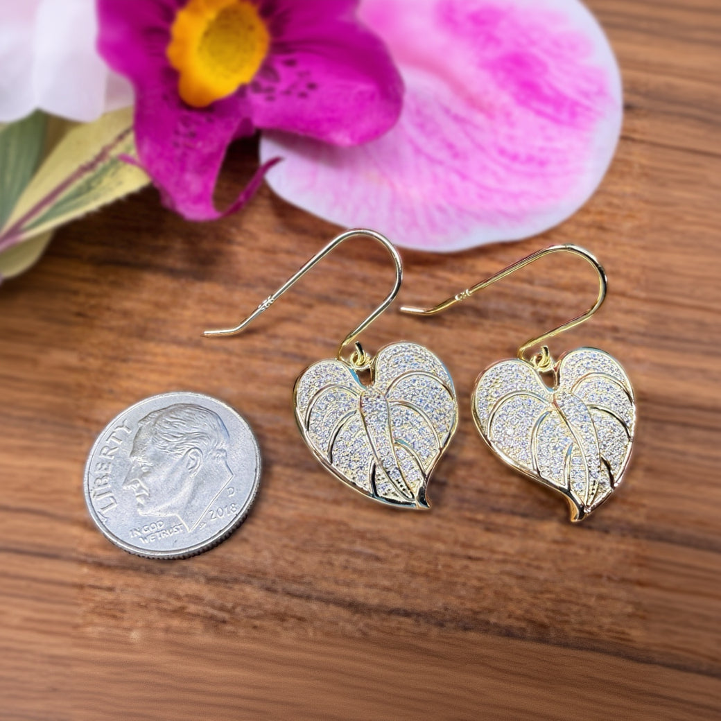 Anthurium Pave Heart Jewelry