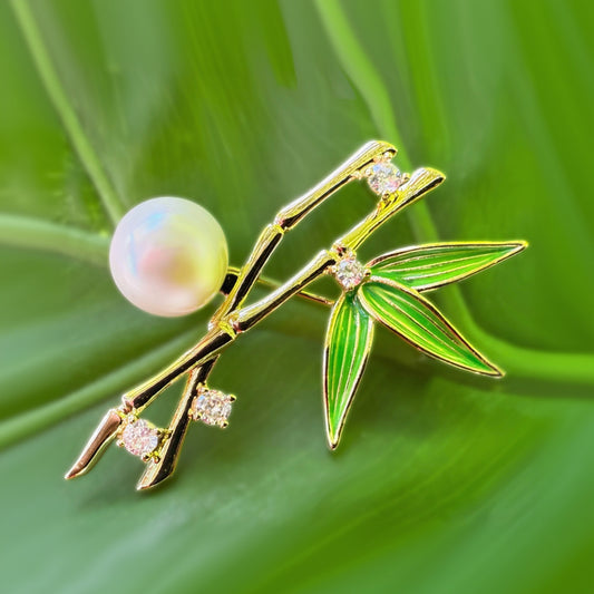 Ohe Pearl CZ Pin