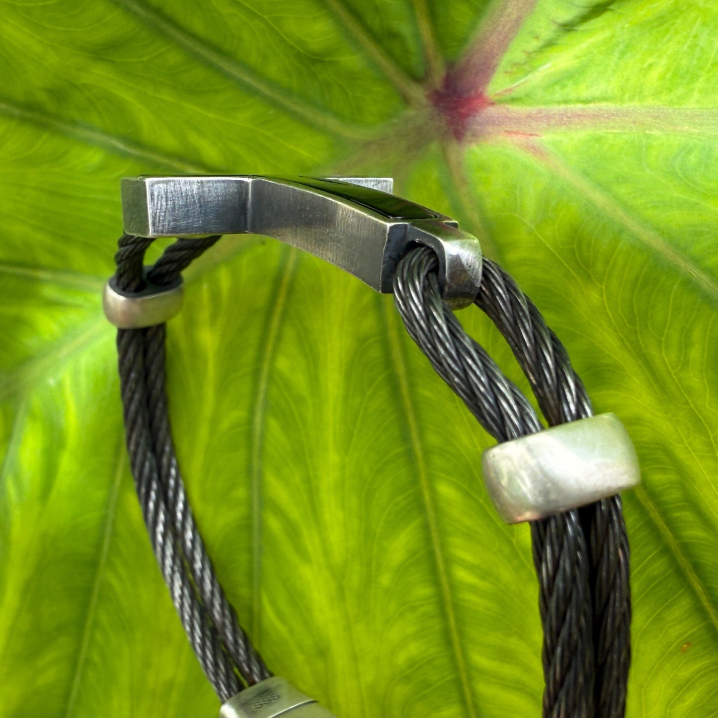 Black Onyx Mana Cross Bracelet