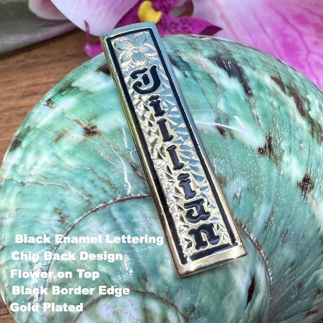 Custom Hawaiian Heirloom Vertical Bar Pendant