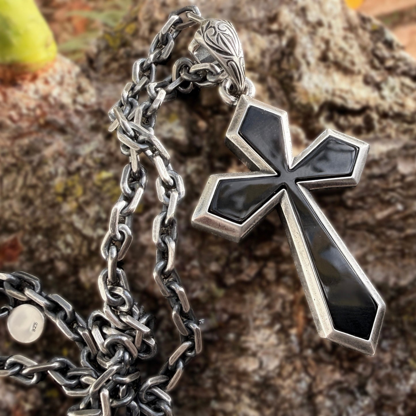 Mana Onyx & Silver Cross
