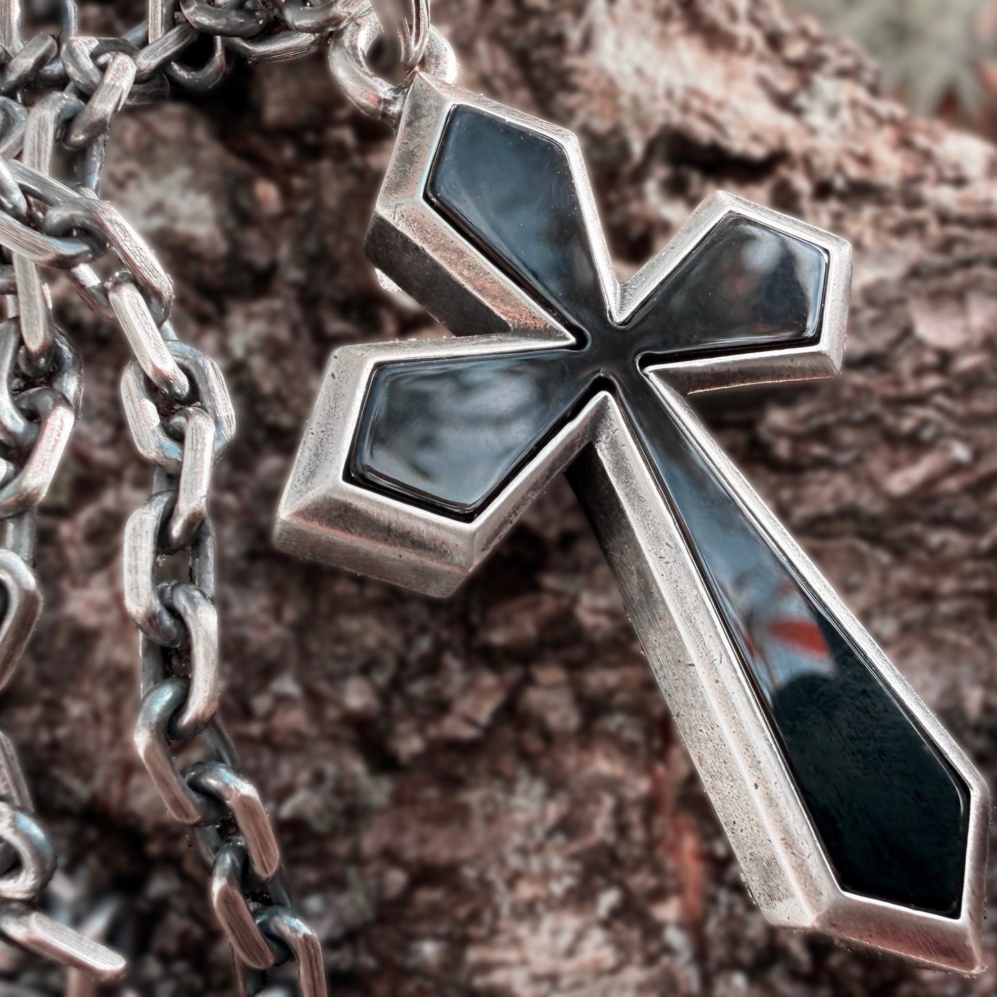 Mana Onyx & Silver Cross