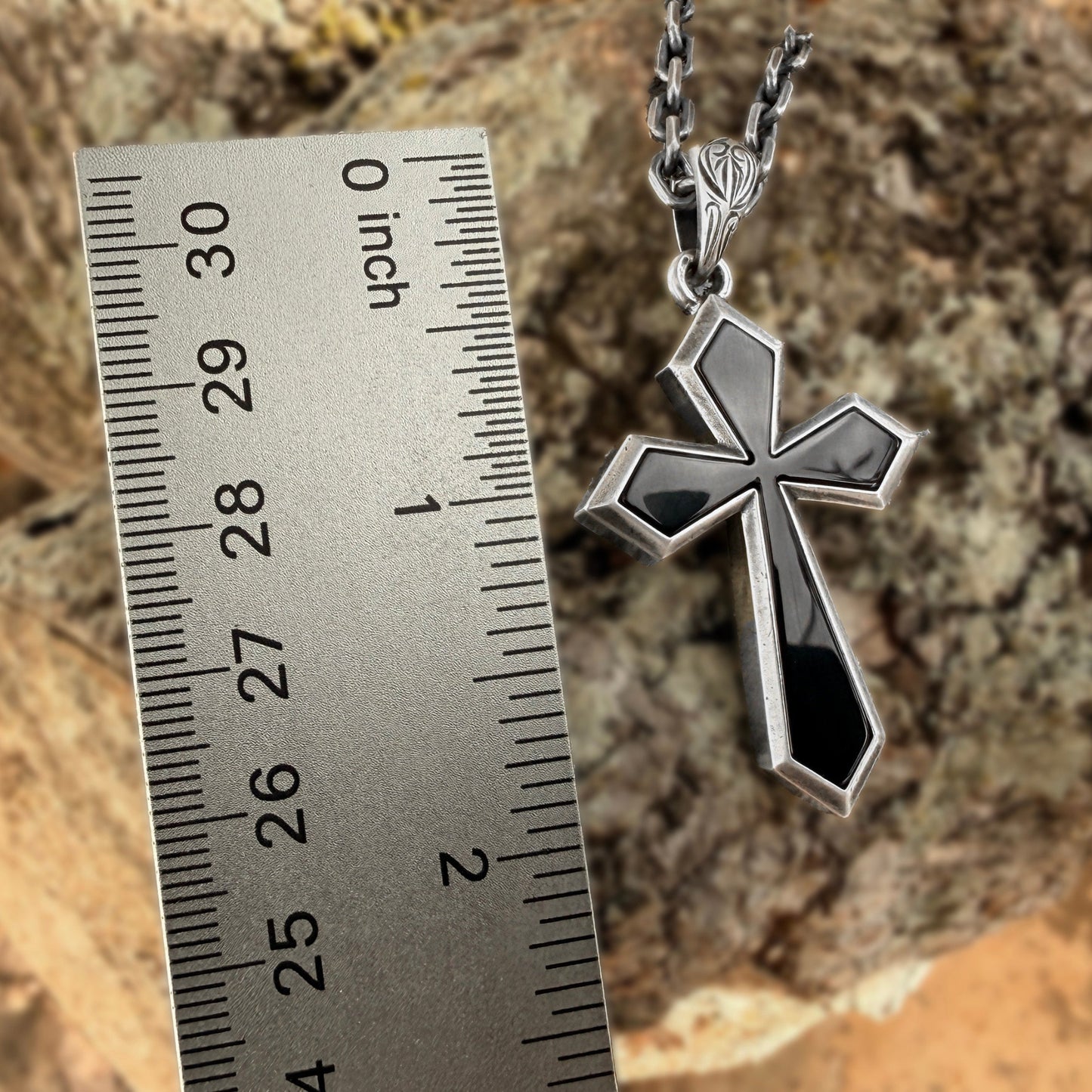 Mana Onyx & Silver Cross