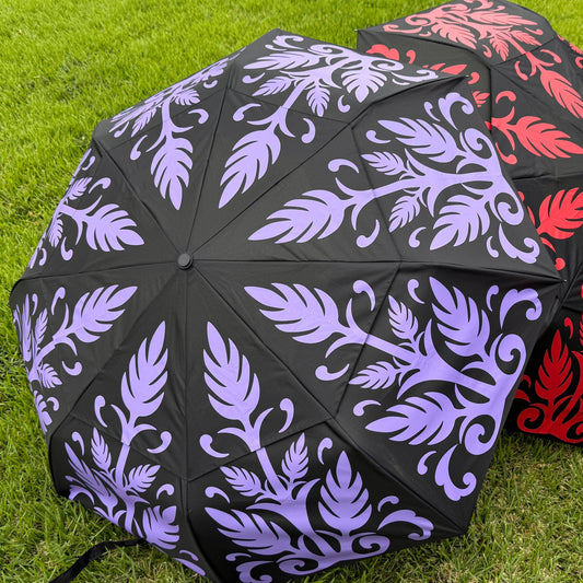 Hawaiian Quilt Print Foldable Umbrella