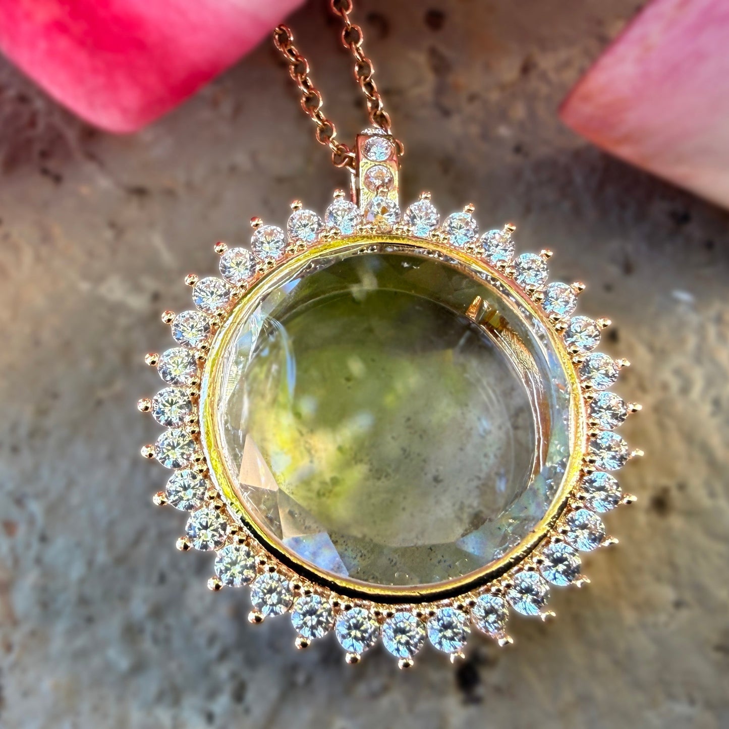 Malama Lei CZ Memory Locket
