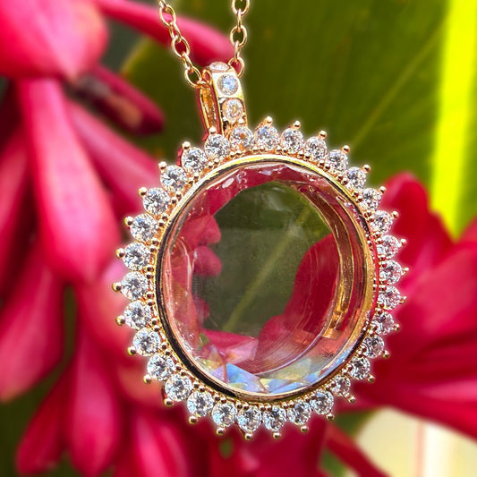 Malama Lei CZ Memory Locket