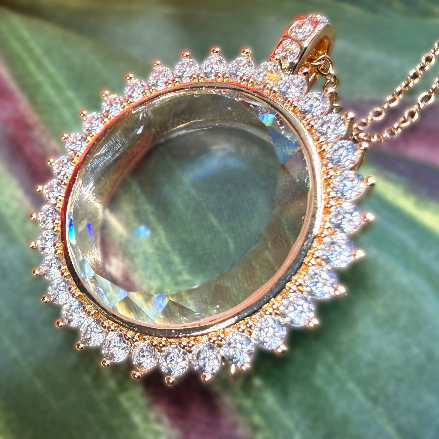 Malama Lei CZ Memory Locket